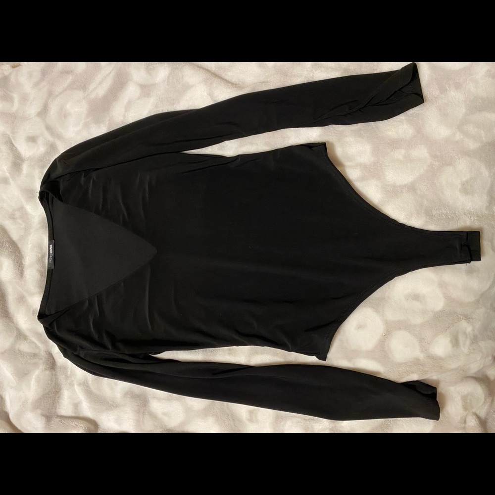 Black tong bodysuit
